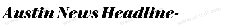 Austin News Headline字体转换